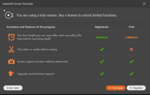 Aiseesoft Screen Recorder Registration Code Free